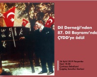 Dil Bayramı'nda ÇYDD'ye ödül