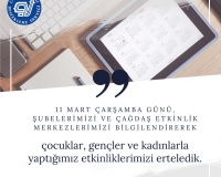 Değerli Çağdaş Yaşam Dostları