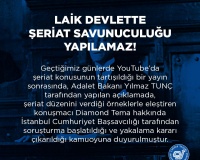 LAİK DEVLETTE ŞERİAT SAVUNUCULUĞU YAPILAMAZ!