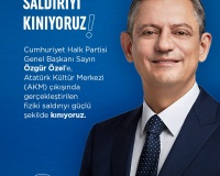 SAYIN ÖZGÜR ÖZEL’E YAPILAN SALDIRIYI KINIYORUZ!