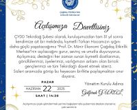 Açılışımıza Davetlisiniz!