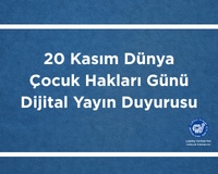 20 Kasım Dünya Çocuk Hakları Günü